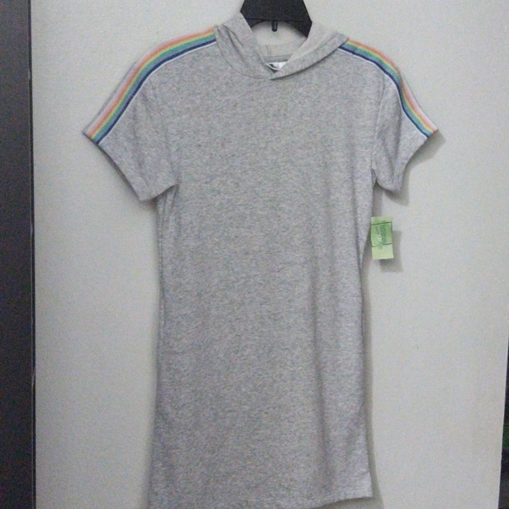 GIRL S BIG GREY HOODIE ACTIVE DRESS